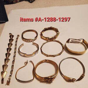 10 Bracelets, items # A -11288-1297, wt.  230 grams.